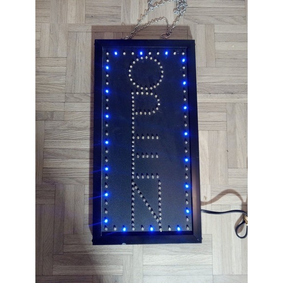 VERTICAL ANIMATED 3 SPEED LED Open Sign